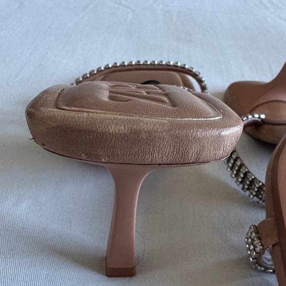 Zara Tan Rhinestone Embellished Heels - Picture 6 of 8
